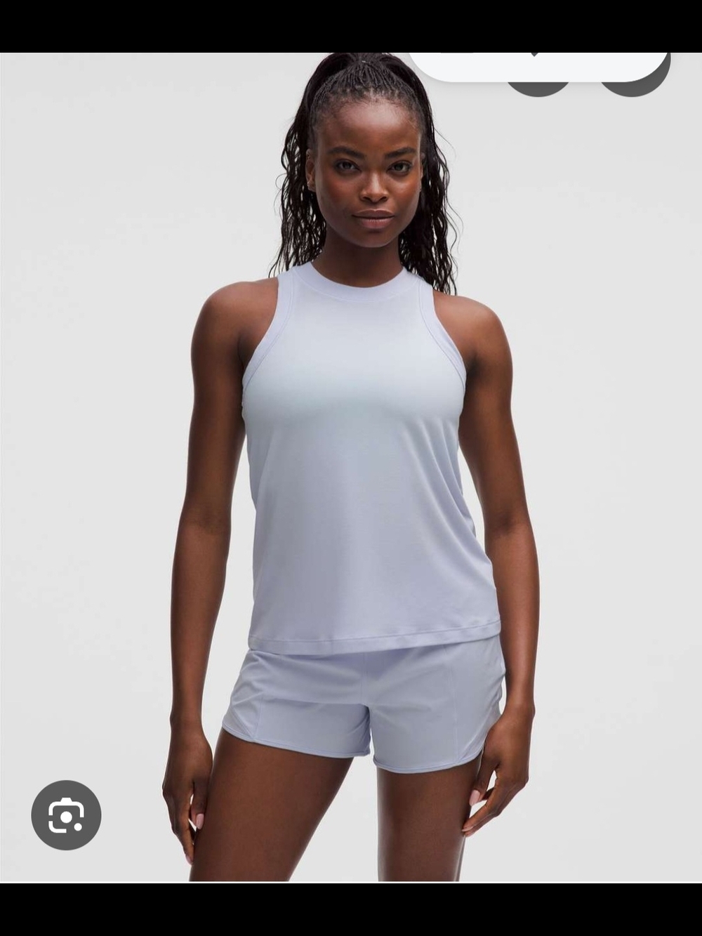 lululemon athletica Light Gray Muscle Tank